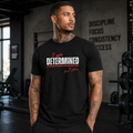 I AM DETERMINED UNISEX TSHIRT (BLACK)