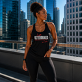 I AM DETERMINED WOMEN'S FITTED RACERBACK TANK TOP