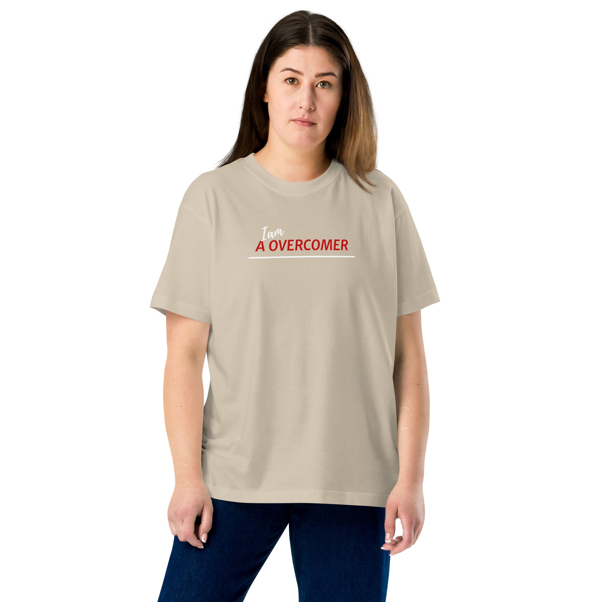 I am an overcomer Lightweight cotton t-shirt - On The Grind Gear