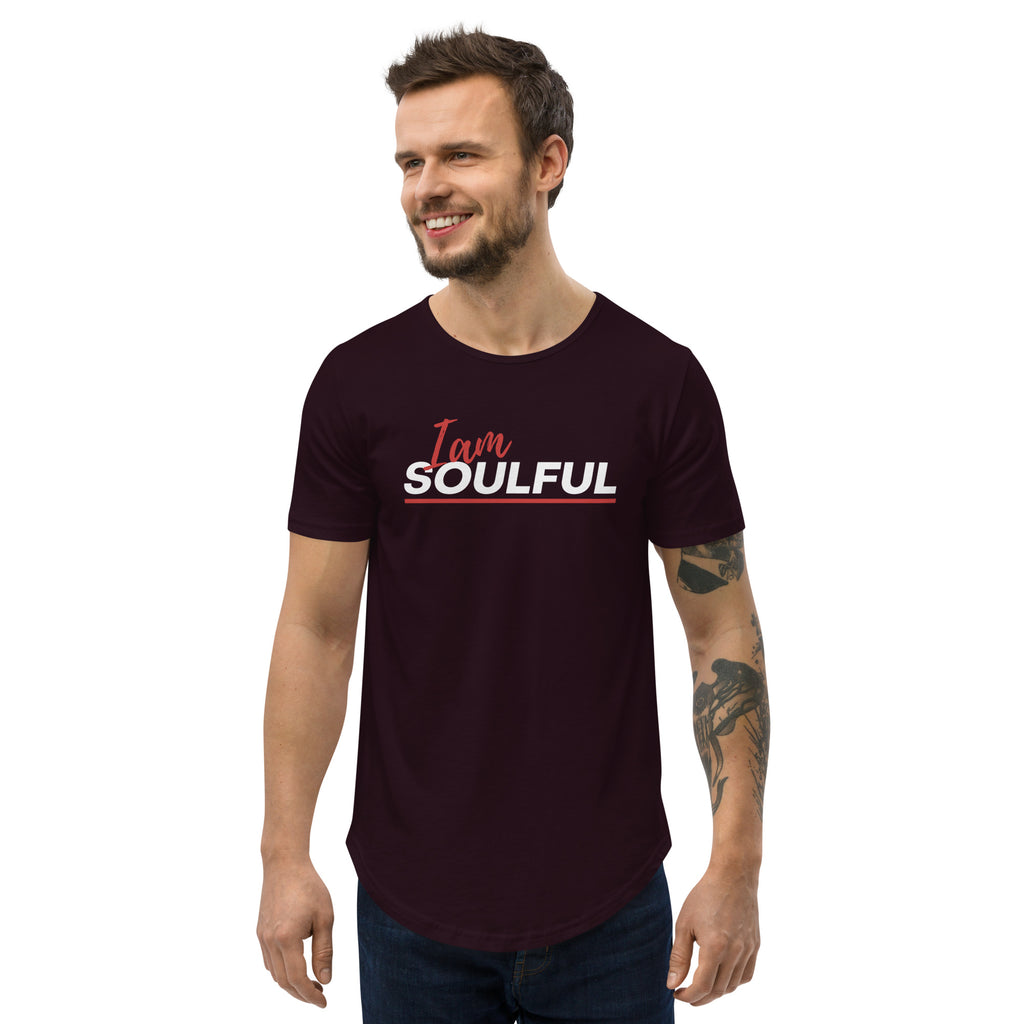 I am soulful Men's Curved Hem T-Shirt - On The Grind Gear