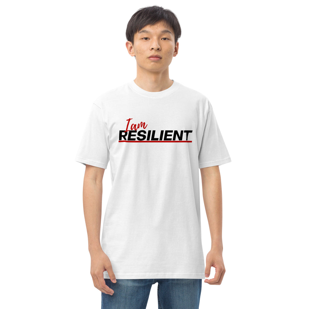 I am resilient Men’s premium heavyweight tee - On The Grind Gear