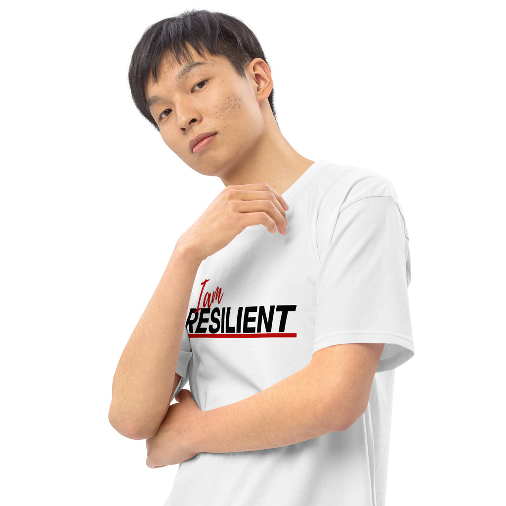 I am resilient Men’s premium heavyweight tee - On The Grind Gear