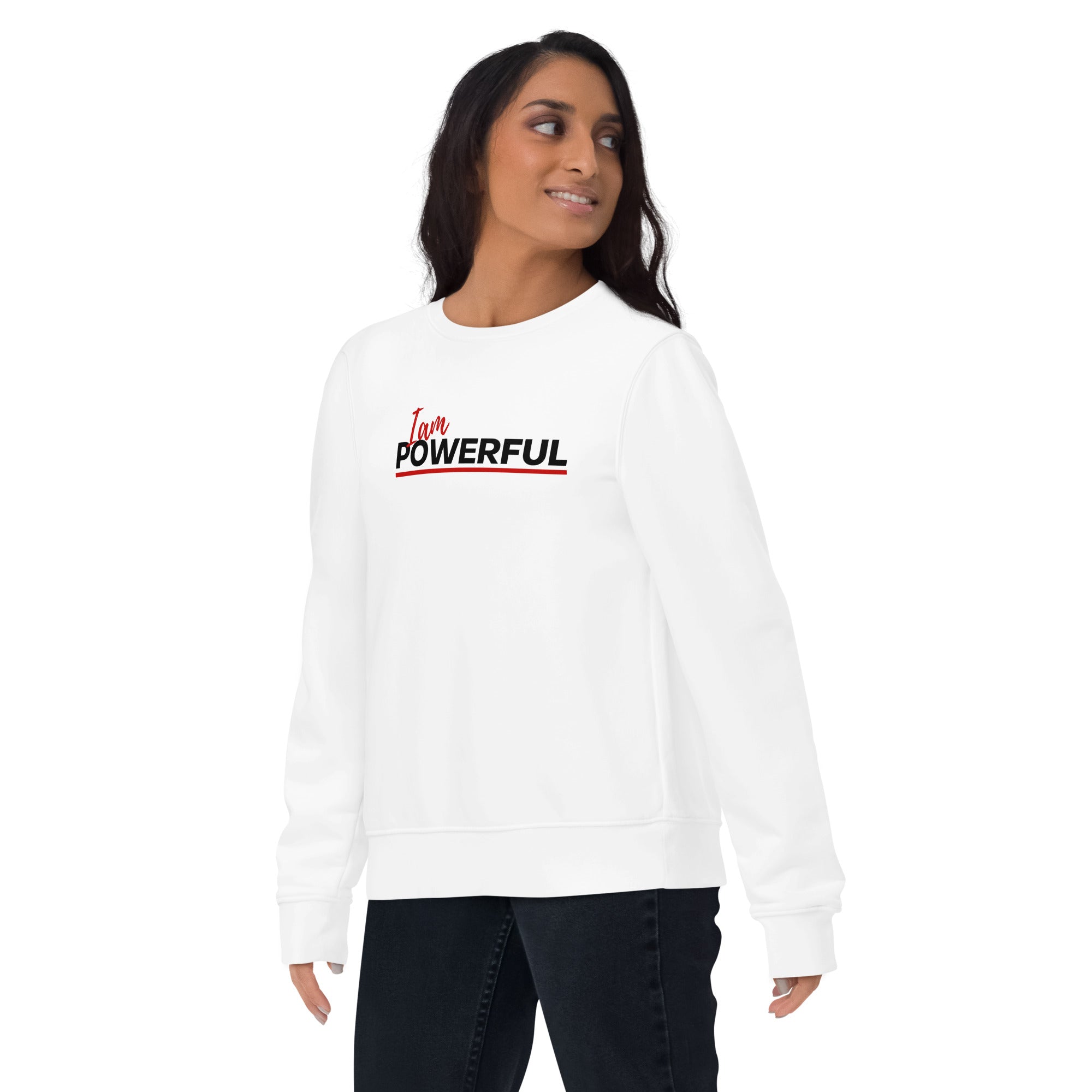 I am powerful Unisex eco sweatshirt - On The Grind Gear