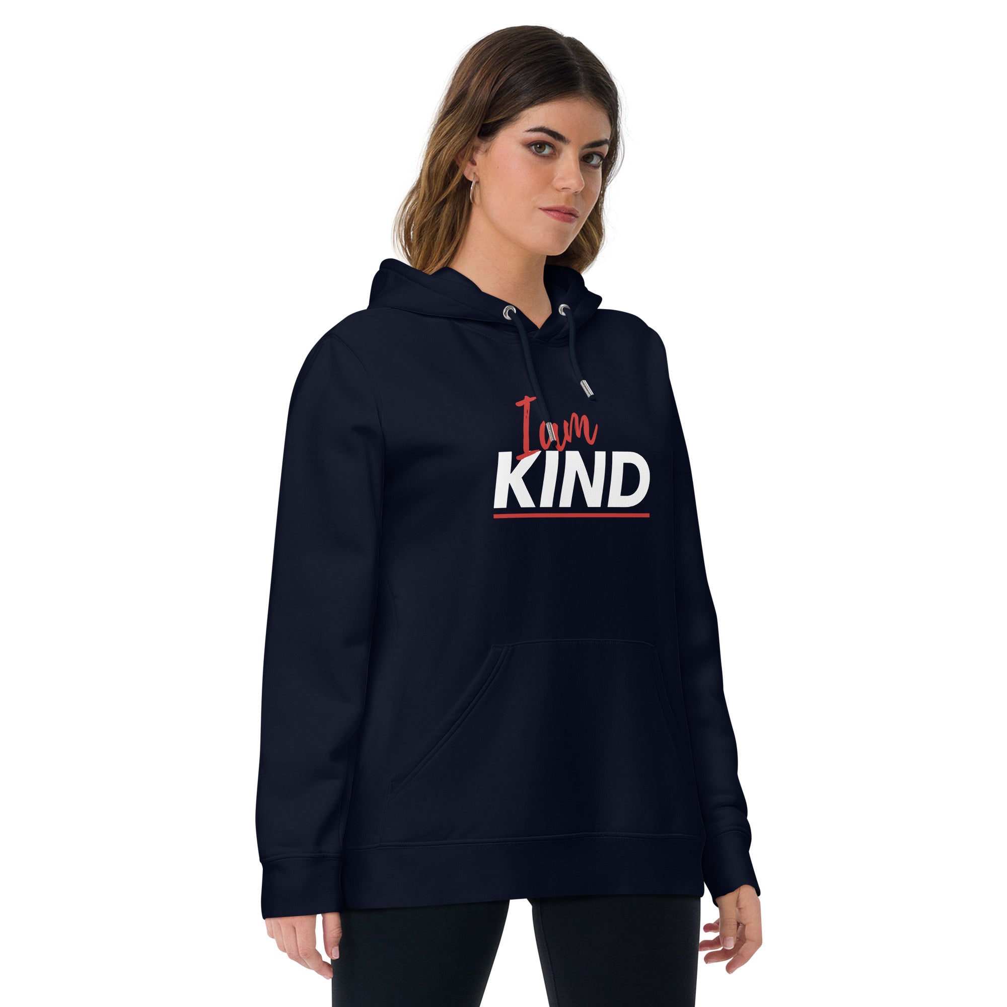 I am kind Unisex essential eco hoodie - On The Grind Gear