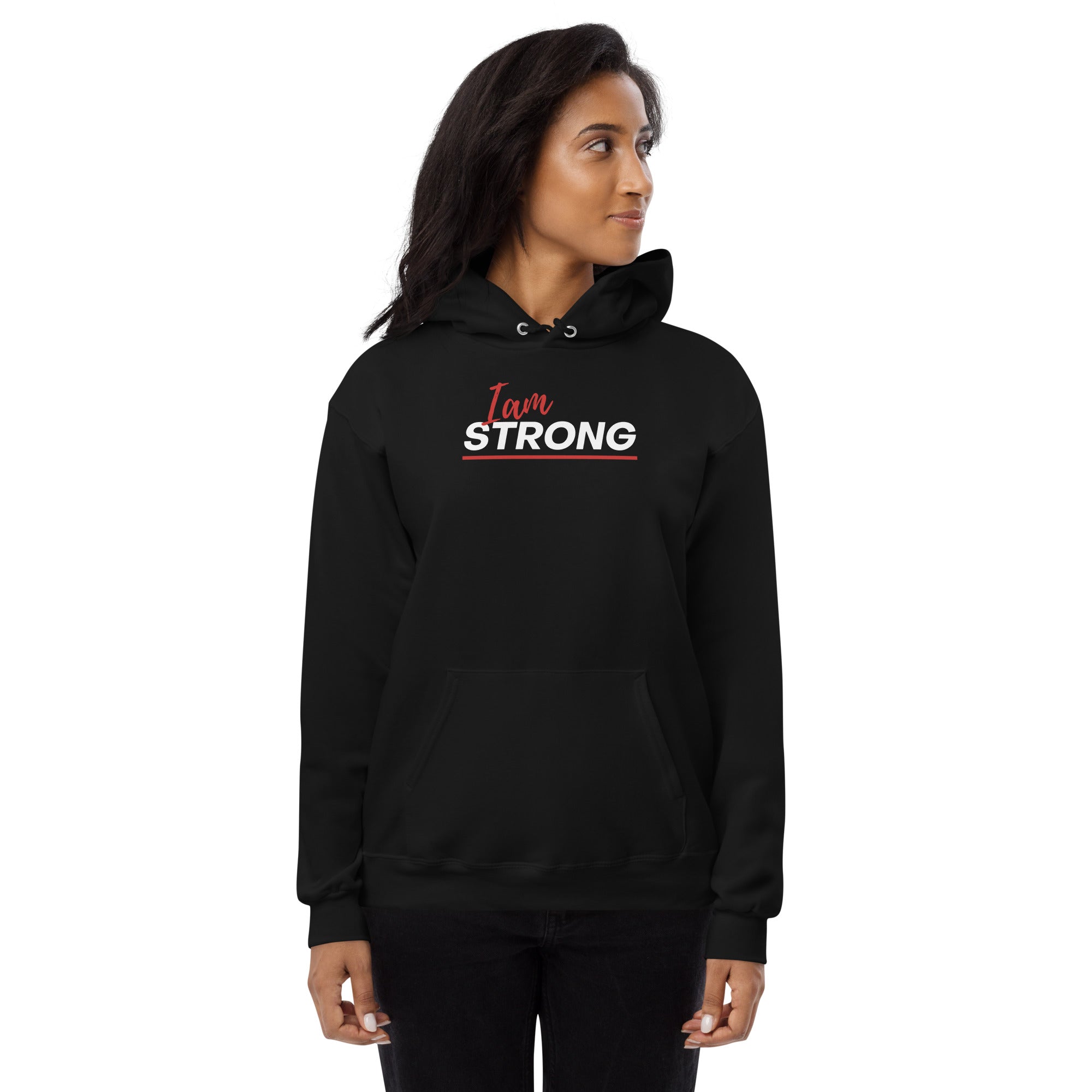 I am strong Unisex fleece hoodie - On The Grind Gear