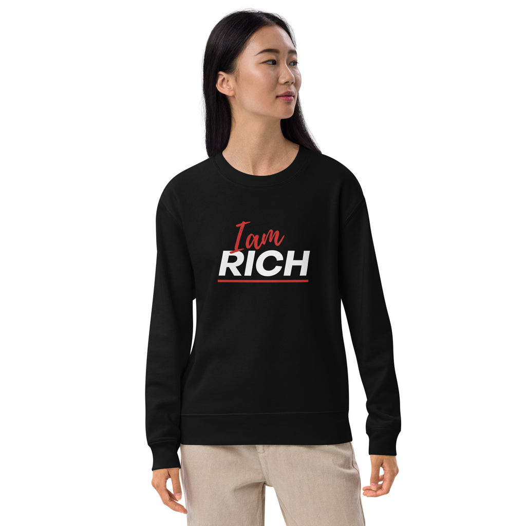 I am rich Unisex french terry sweatshirt - On The Grind Gear