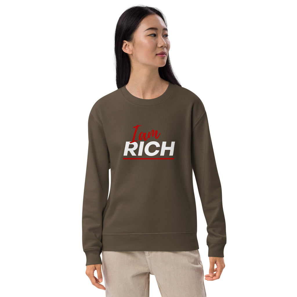 I am rich Unisex french terry sweatshirt - On The Grind Gear