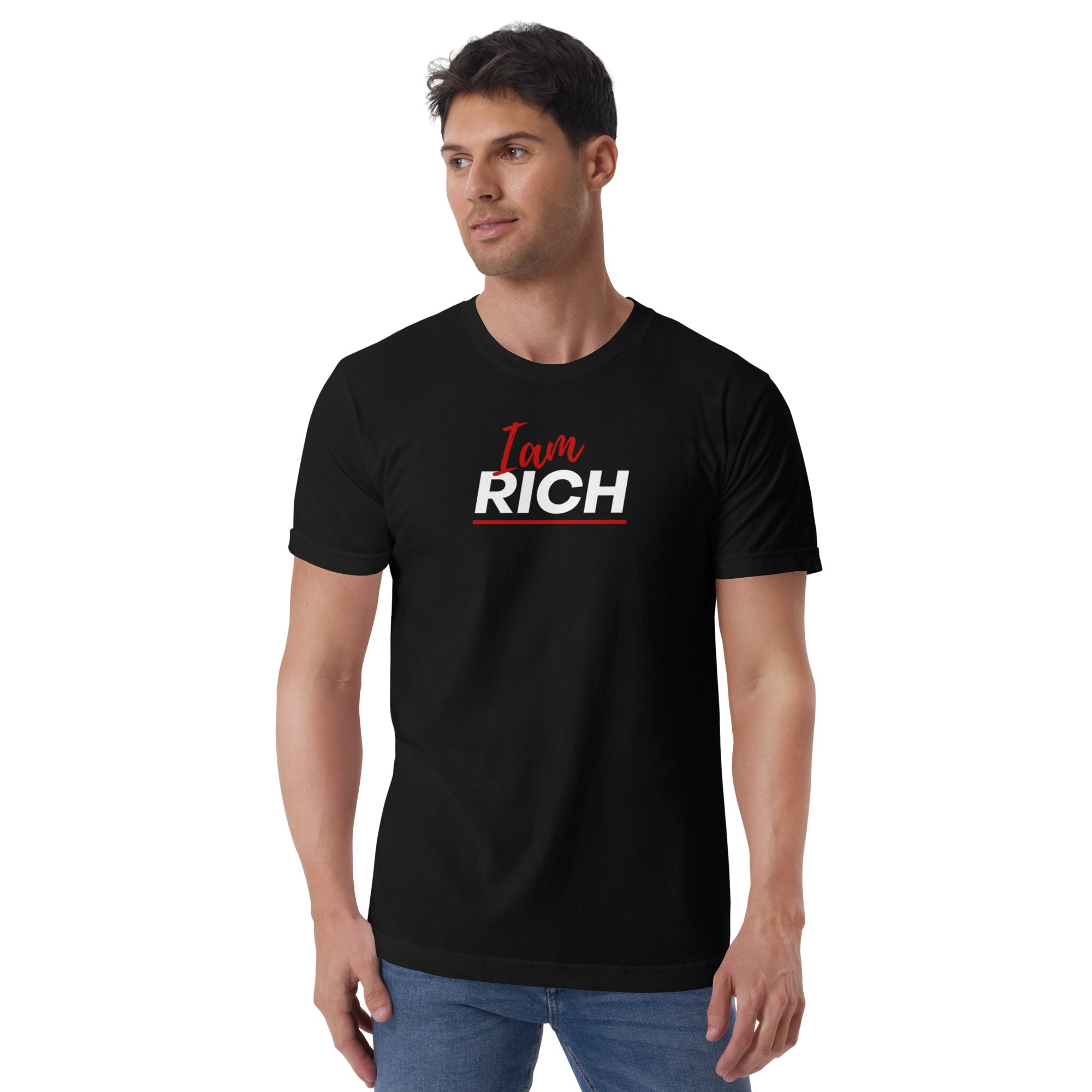 I am rich T-Shirt - On The Grind Gear