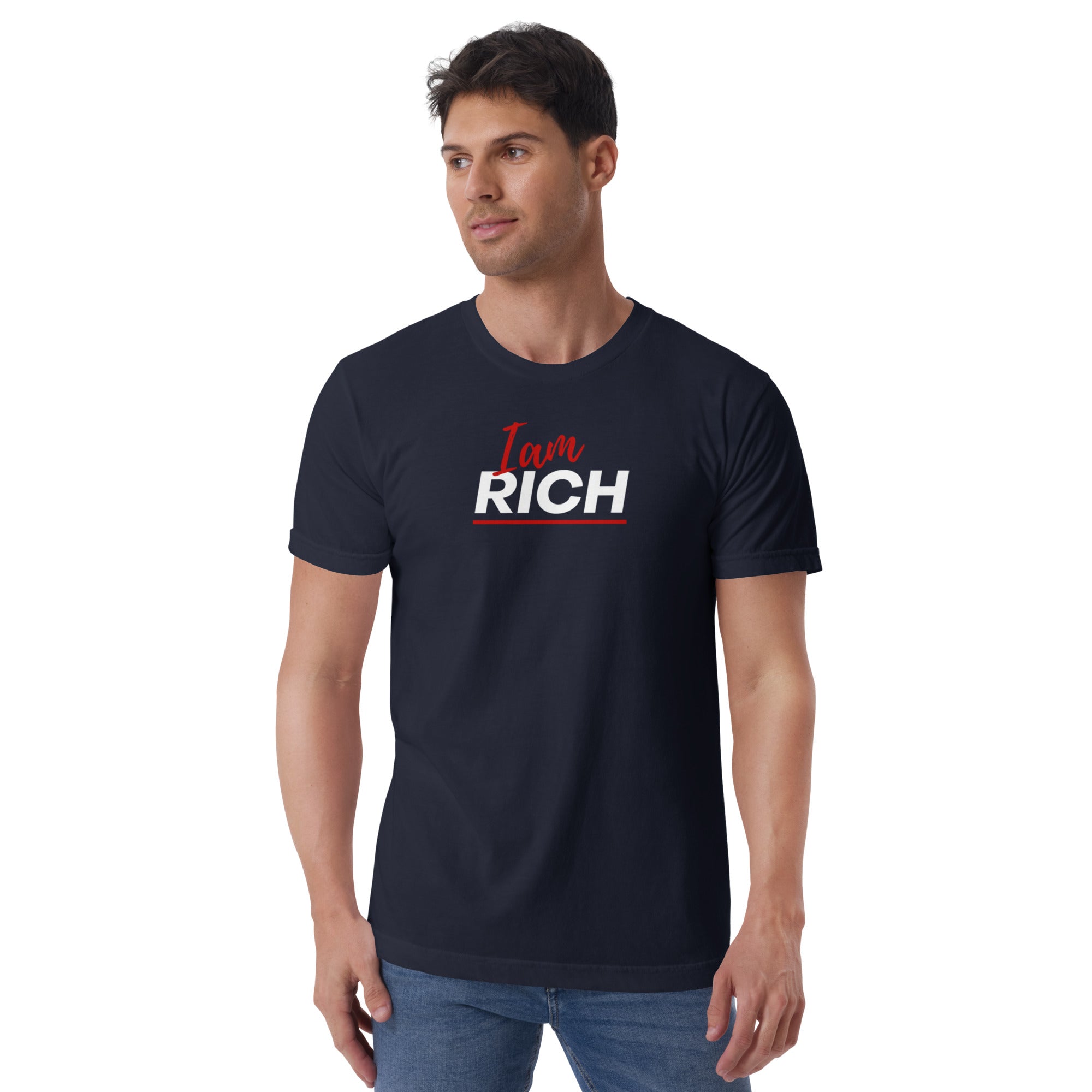 I am rich T-Shirt - On The Grind Gear
