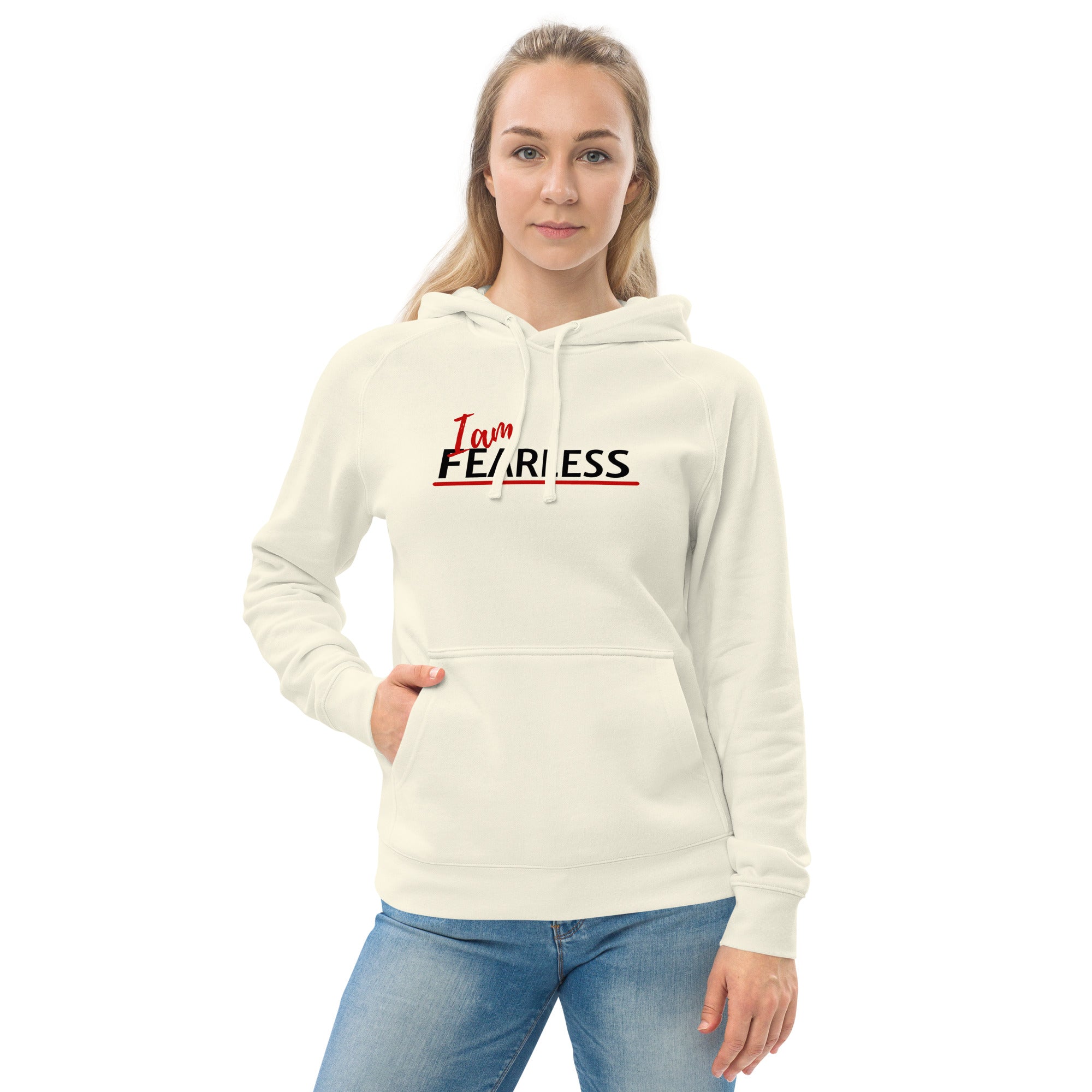 I am fearless Unisex kangaroo pocket hoodie - On The Grind Gear