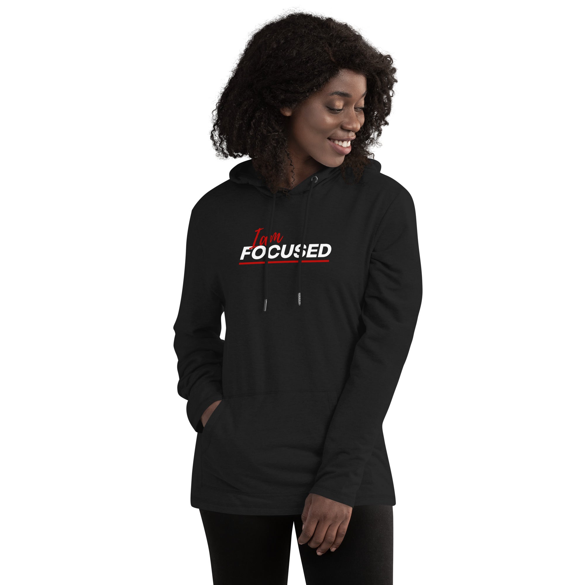 I am focused Unisex Lightweight Hoodie - On The Grind Gear