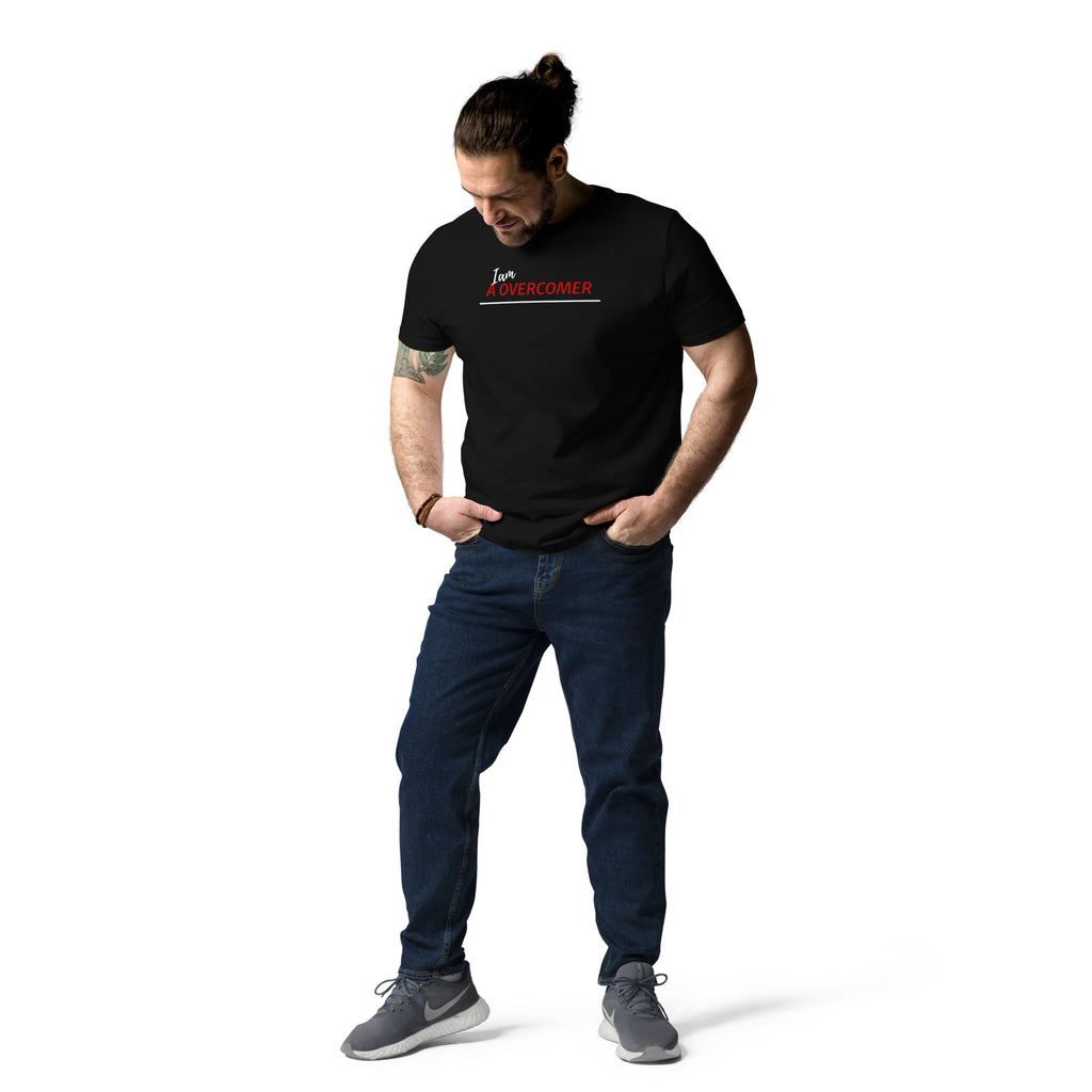 I am A Overcomer Unisex organic cotton t-shirt - On The Grind Gear