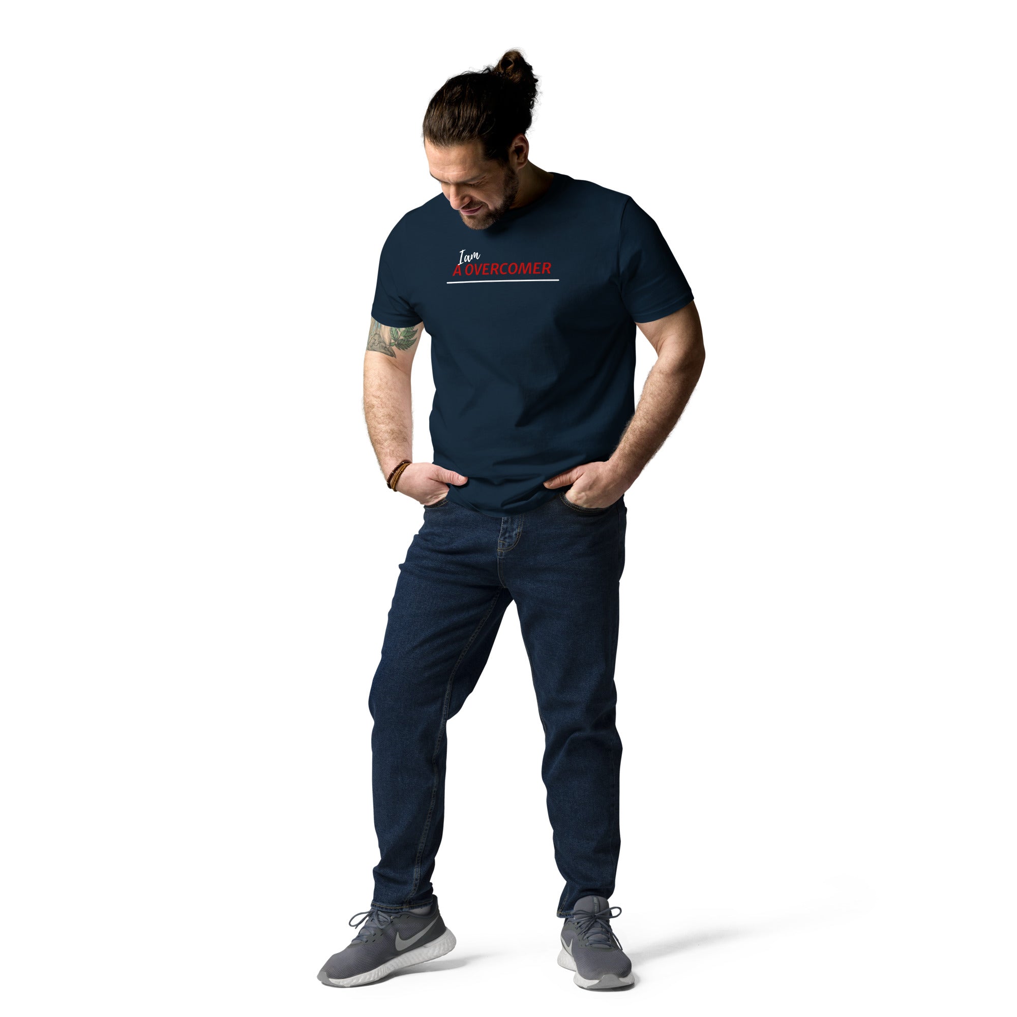 I am A Overcomer Unisex organic cotton t-shirt - On The Grind Gear