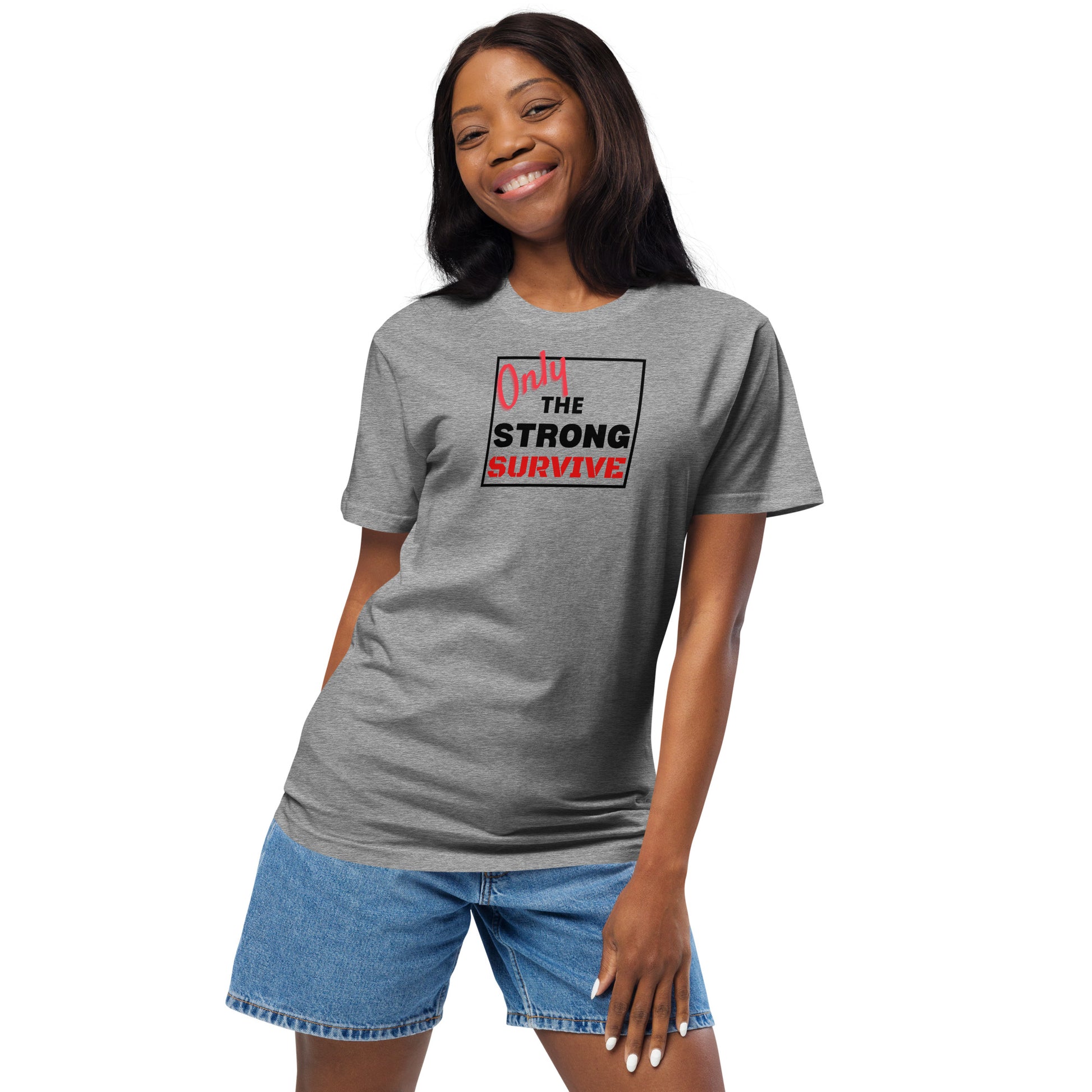 Only the strong survive Unisex organic cotton tee - On The Grind Gear