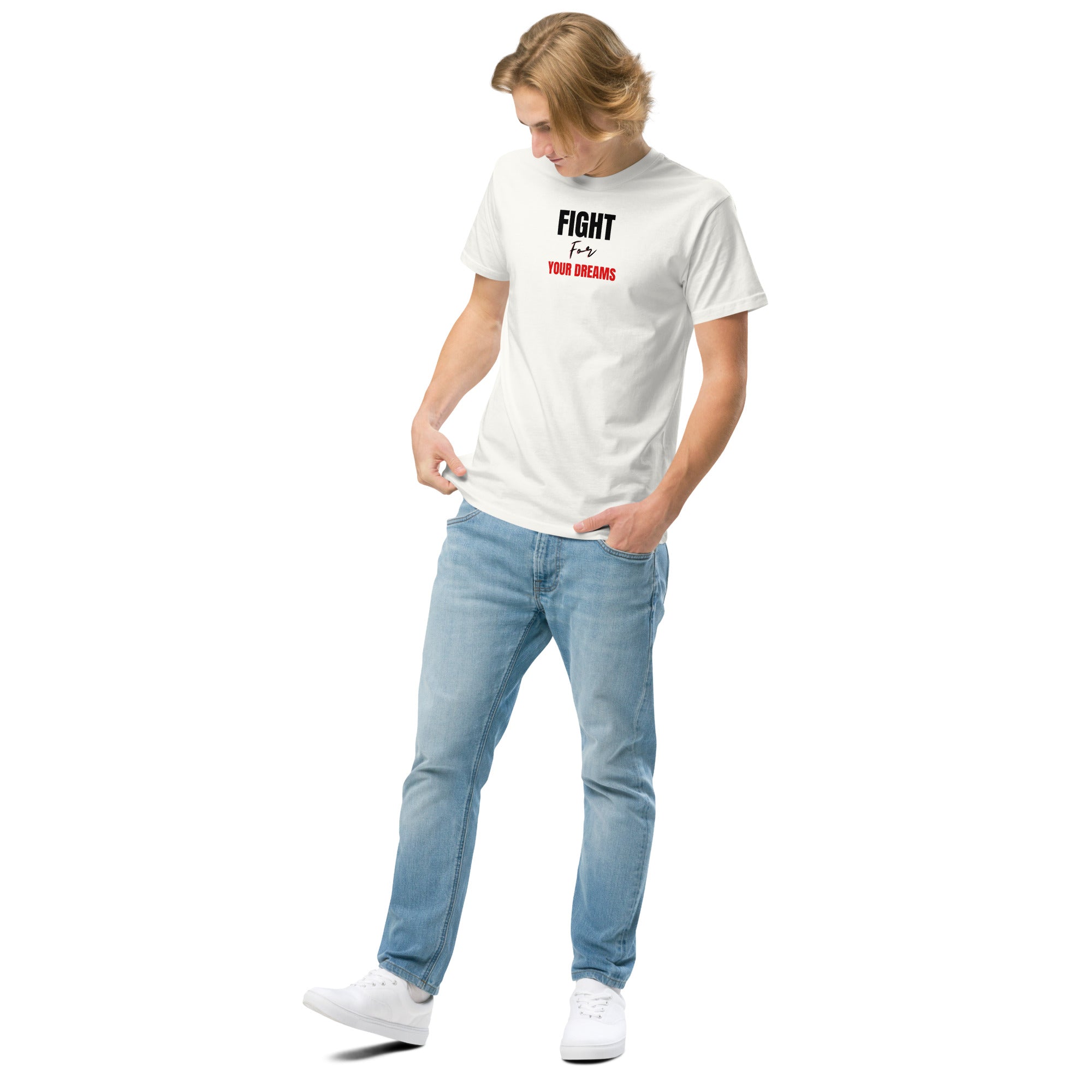 Fight for your dream Unisex organic cotton tee - On The Grind Gear