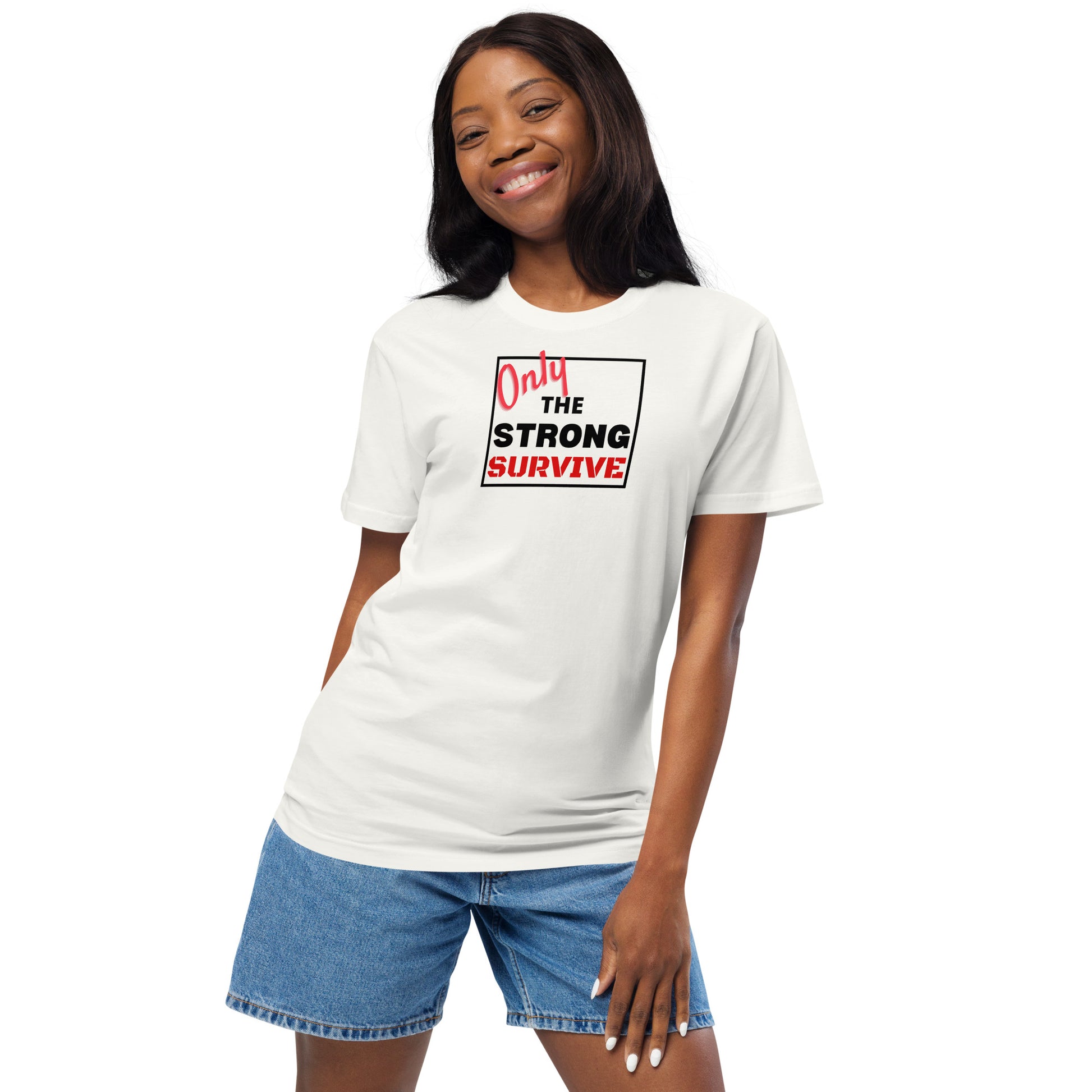 Only the strong survive Unisex organic cotton tee - On The Grind Gear