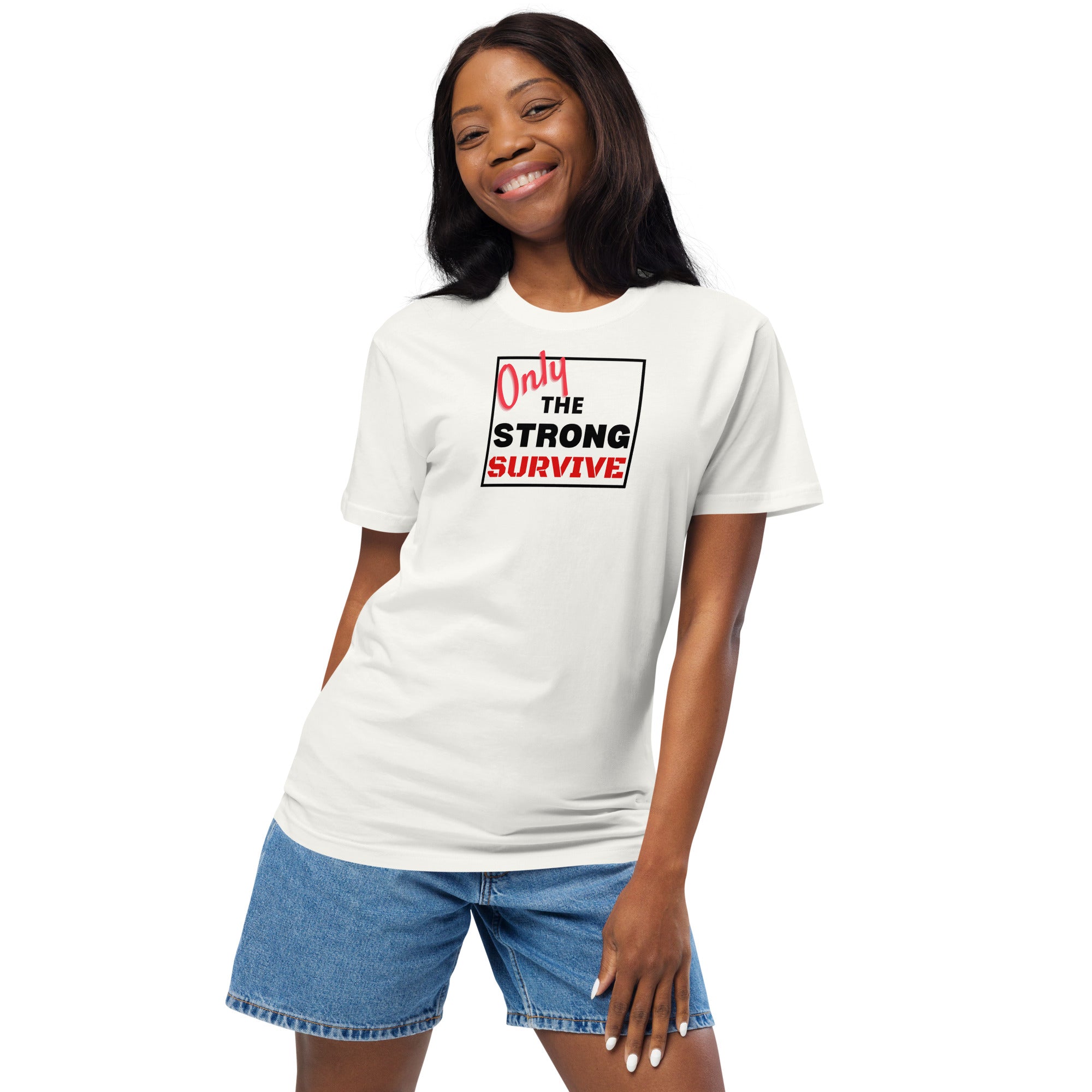 Only the strong survive Unisex organic cotton tee - On The Grind Gear