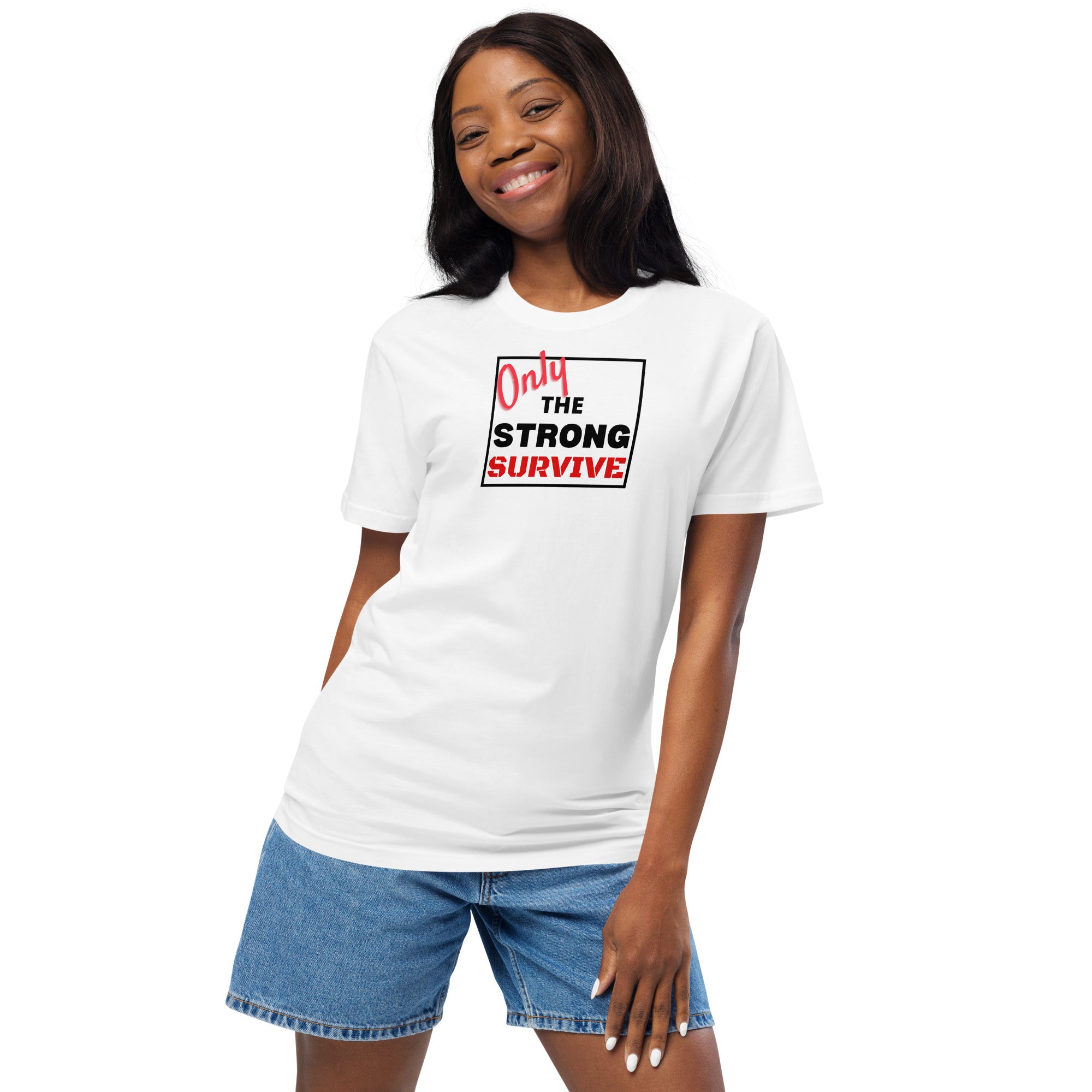 Only the strong survive Unisex organic cotton tee - On The Grind Gear