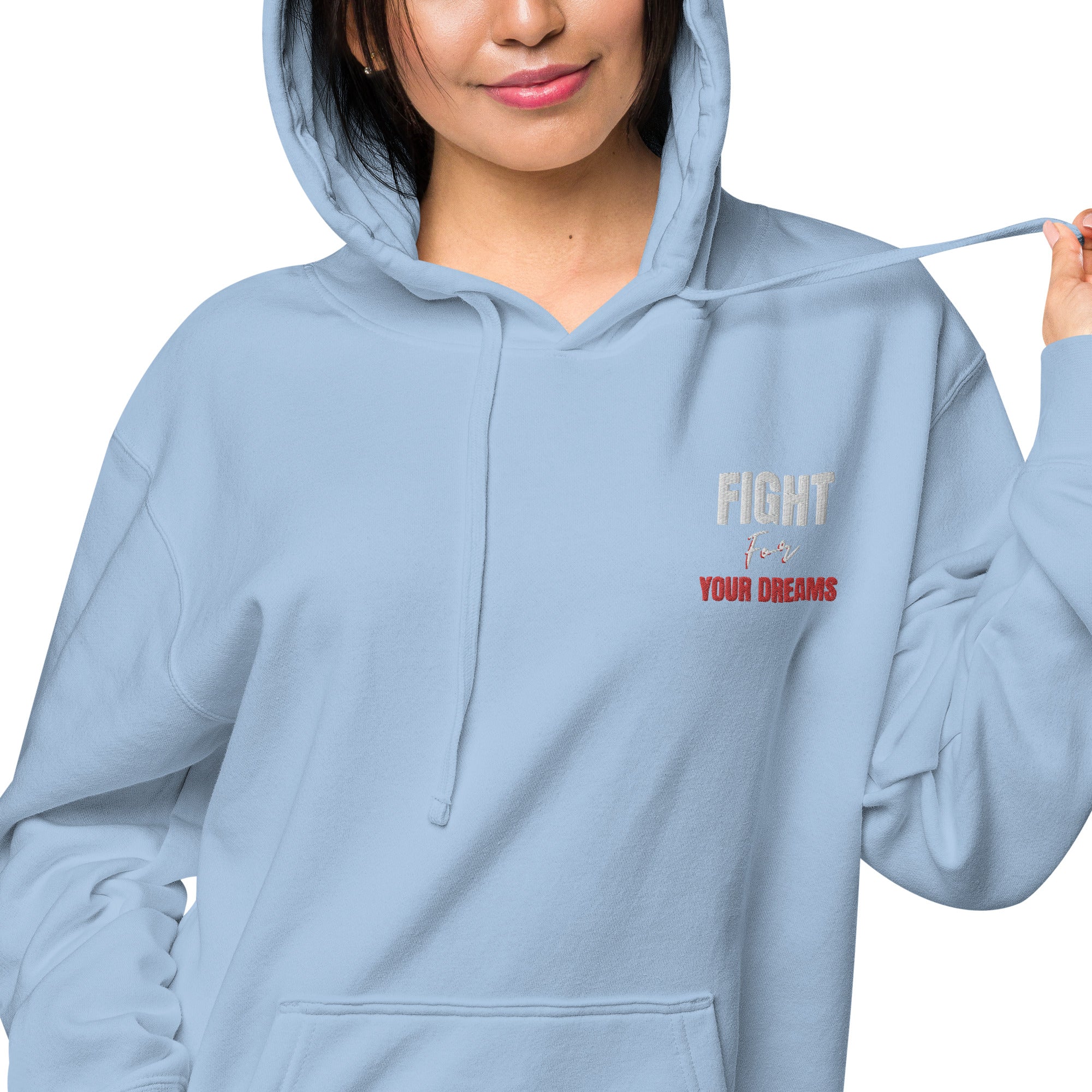 Fight for your dream Unisex pigment-dyed hoodie - On The Grind Gear
