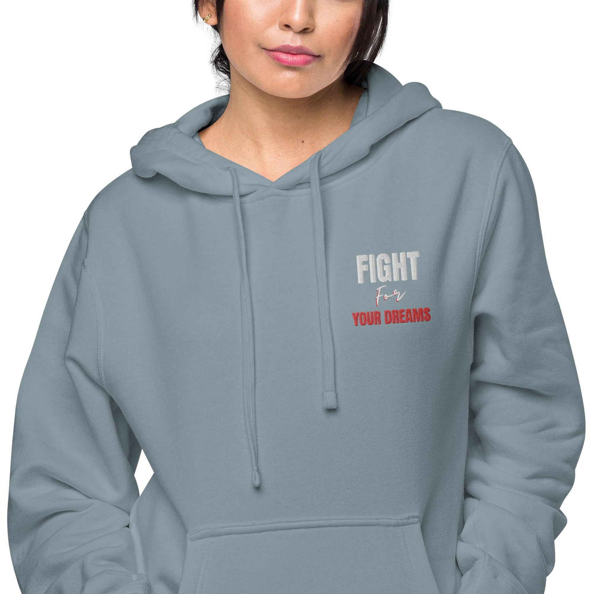 Fight for your dream Unisex pigment-dyed hoodie - On The Grind Gear