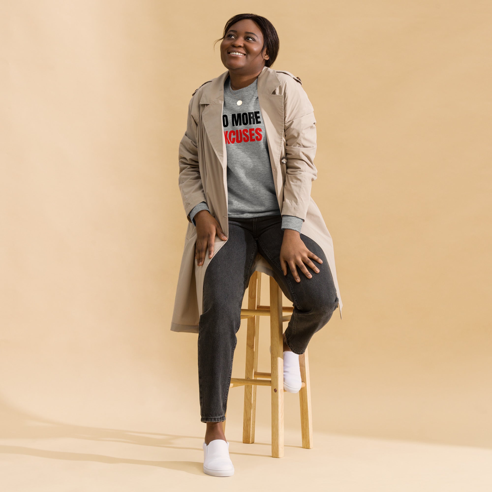 No more excuses Unisex Premium Sweatshirt - On The Grind Gear