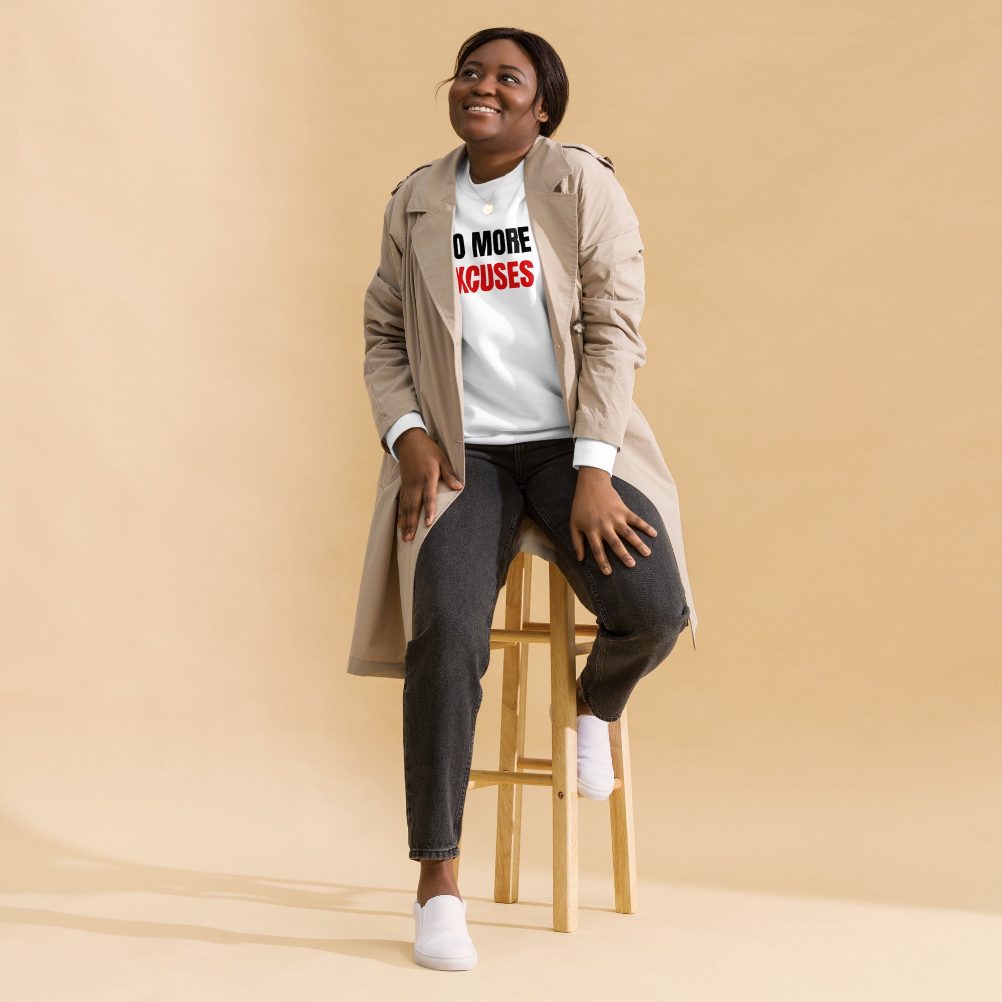 No more excuses Unisex Premium Sweatshirt - On The Grind Gear