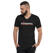 I am powerful Unisex Short Sleeve V-Neck T-Shirt - On The Grind Gear