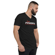 I am powerful Unisex Short Sleeve V-Neck T-Shirt - On The Grind Gear