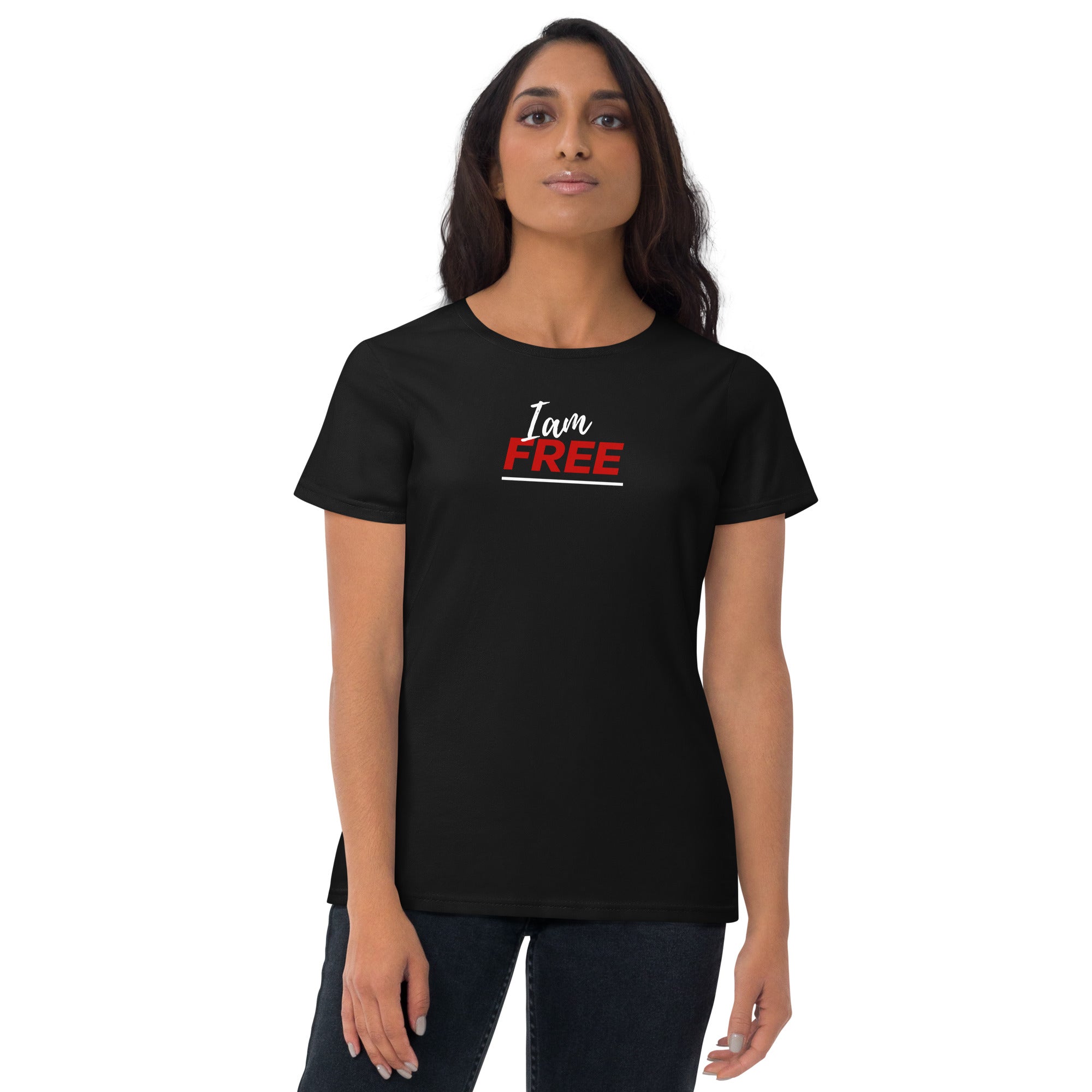I am free Women's short sleeve t-shirt - On The Grind Gear