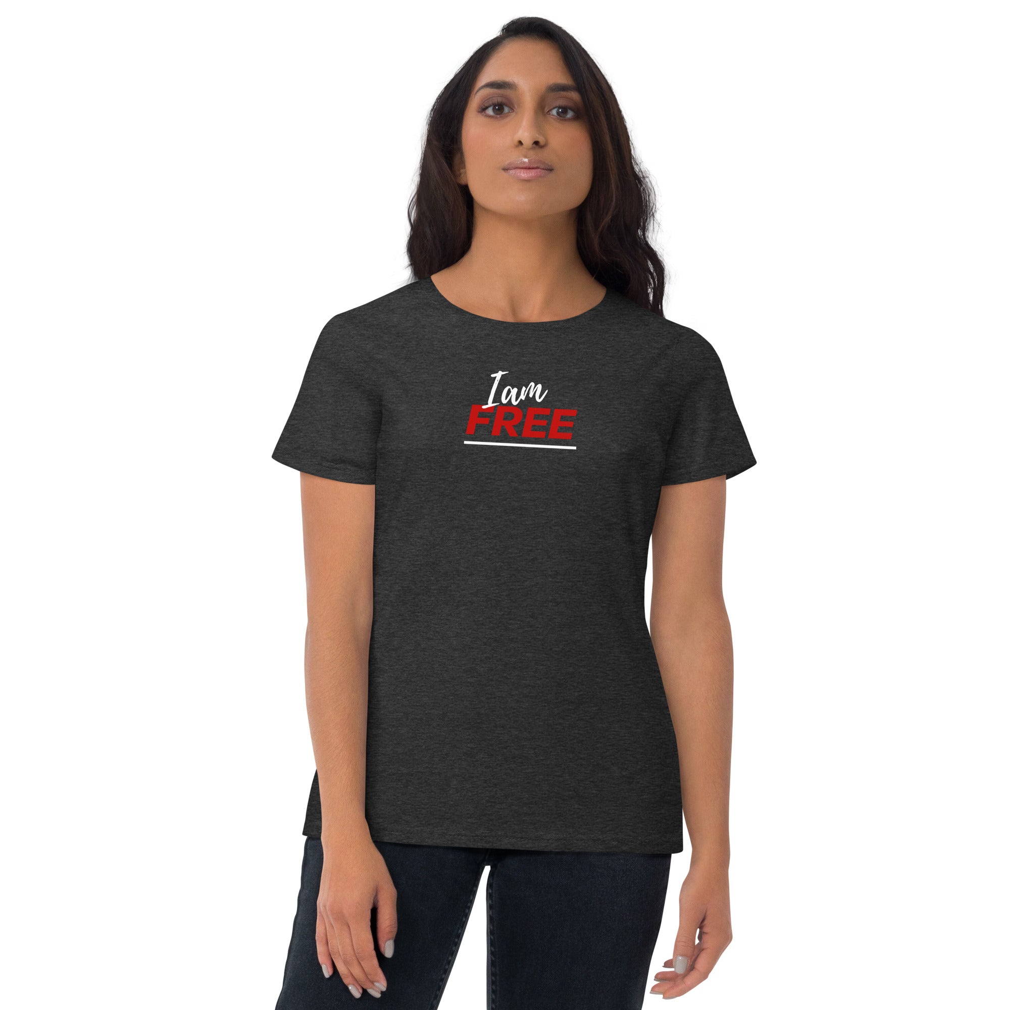 I am free Women's short sleeve t-shirt - On The Grind Gear